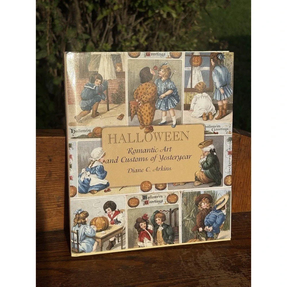 Halloween Romantic Art and Customs of Yesteryear Hardcover Dust Jacket EXCELLENT